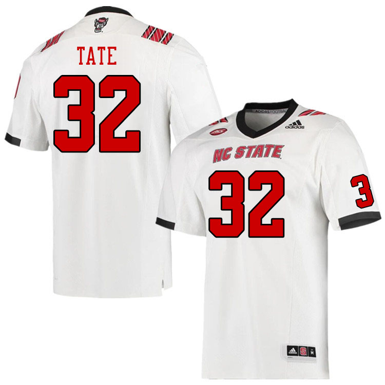Men #32 Michael Tate NC State Wolfpack College Football Jerseys Stitched Sale-White